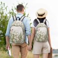 thumbnail image 4 of Disketp Herbs and Wildflowers print Canvas Backpack Lightweight Travel Daypack Student Rucksack Laptop Backpack-Small, 4 of 5