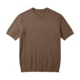thumbnail image 5 of hotojiny Mens Casual T-Shirts Classic Short Sleeve Knit Tees Crewneck Ribbed Solid Shirts Comfort Business Work Tops, 5 of 5