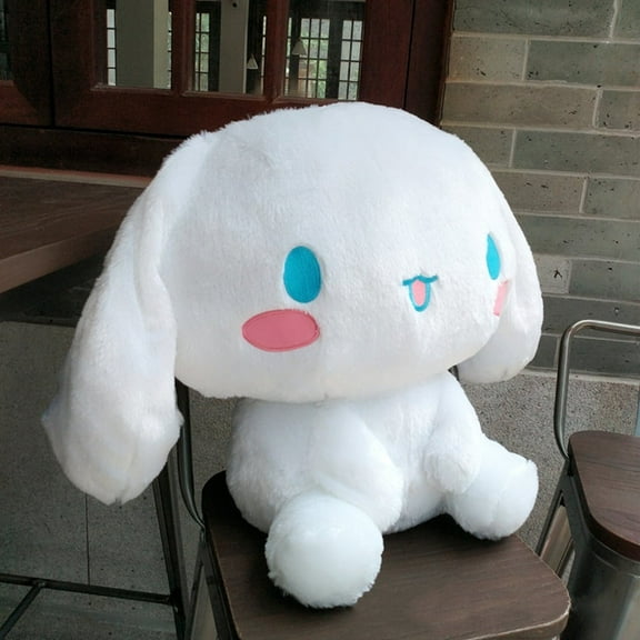 17.7 Inches Fluffy Cinnamoroll Cute Dog Plush Toys, Big Soft Stuffed Animals Doll, 45CM Cartoon Adorable Cuddly Plushies Toy
