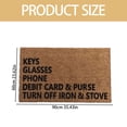 thumbnail image 2 of Coir Doormat Funny Indoor Mats for Front Door Front Entrance Rugs Indoor Carpets for Entryway Welcome Doormat Outdoor Entrance Mat for Outside Entry Way Doormat, Non Slip Back Low Profile, 24x35 Inch, 2 of 7