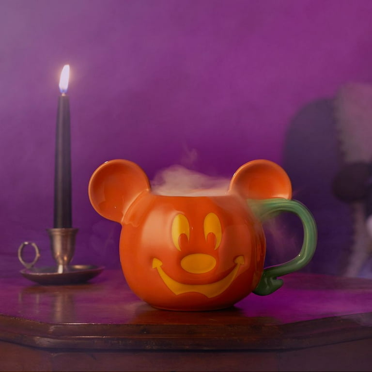 Disney Arribas Juice Glass - Pumpkin Mickey Mouse Face