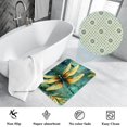 Area Rugs 2'×3' NonSlip Door Mat, Green Dragonfly Soft Machine