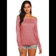 thumbnail image 4 of Blusa de Larga con Cuello y Hombros Descubiertos para Mujer Rosa XL, 4 of 6
