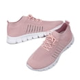 thumbnail image 5 of YOUYEDIAN Sneakers for Women Versatile Lace Up Non Slip Round Toe Fashion Breathable Mesh Sport Soft Sneakers Casual Low Top Comfy Stretch Strap Print Walking Shoes, 5 of 5