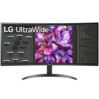  LG 34” monitor, 21:9 Curved UltraWide WQHD (3440x1440) ISP  Display, sRGB 99% Color Gamut and HDR 10, 160Hz, 1ms, AMD FreeSync Premium  and 3-Side Virtually Borderless Screen, Black, with MTC HDMI Cable :  Electronics