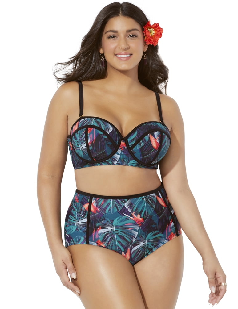 high waisted bikini walmart
