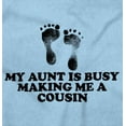 thumbnail image 2 of Proud Niece Nephew Excepting Auntie Romper Boys or Girls Infant Baby Brisco Brands 24M, 2 of 6