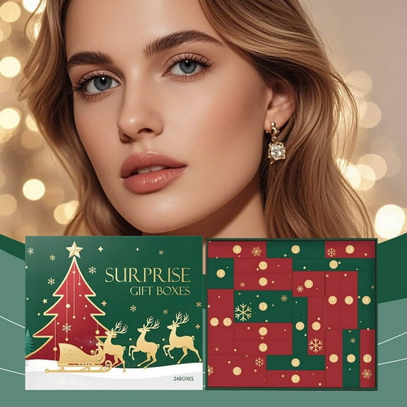 SDOHIG Christmas Advent Calendars, 24 Pcs Christmas Beauty Countdown Gift Box, Makeup Gift Set for Women, Beauty Surprise Gift Box, Christmas Gifts for Women, Makeup Gifts for Women