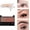 Gray+Black, variant on SHELLTON Eyebrow Stamp Powder Natural Shape Eye Makeup Waterproof Mirror Adjustable,Taupe