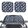 thumbnail image 2 of Balery 2 Piece Funny Chicken Car Windshield Sun Shade|Foldable Front Windshield Shade for Car Front Window for Most Sedans SUV Truck-Medium, 2 of 7
