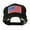 Black, variant on 6 Panel Mesh American Flag White Patch Cap - White OSFM