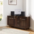 thumbnail image 3 of Crosley Cameron Armoire Tourne-Disque d'Angle avec Rangement pour Vinyles, Brun, 3 of 11