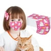 ICQOVD Childrens Cat Print Masks For Protection Face Mask Disposable Earloop Mask