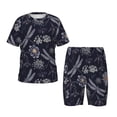 thumbnail image 1 of Fotbe Wildflowers And Dragonflies Pijama Estampada de 2 Piezas para Niños – Ropa de Dormir de Manga Corta Cómoda para Niños y Niñas, Camiseta y Shorts de Algodón-XX-Large, 1 of 6