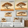 thumbnail image 4 of Designart "African Arboreal Majesty" Tree African Floater Framed Wall Art Living Room, 4 of 5