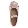 thumbnail image 6 of Kensie Girl Toddler Ballerina Flats, Pink Glitter, 8, 6 of 8