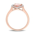 thumbnail image 4 of Everly Women's Morganite and Topaz Sterling Silver Ring, 4 of 6