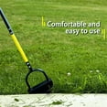 thumbnail image 5 of Surpdew Manual Edger Lawn Tool 42-Inch, Half Moon Edger Chopper Lawn Tool With V-Shape Serrated Blade, Solid Steel Lawn Edger Tool With Soft T-Grip, Garden Edger For Sidewalk, Grass, Yard, Landscape, 5 of 8