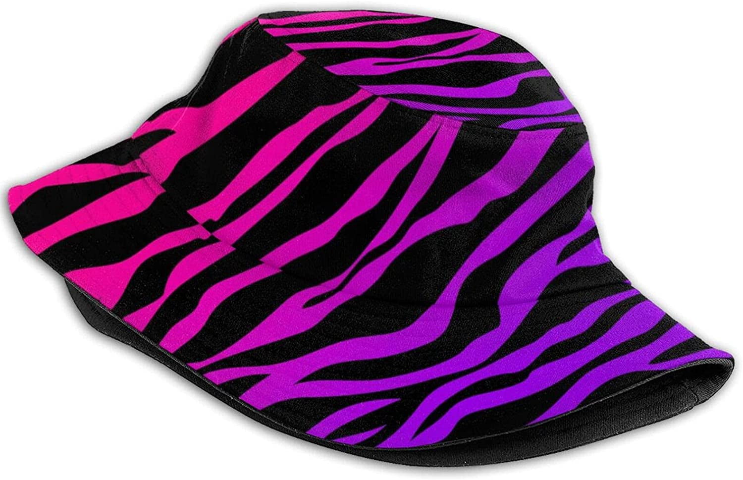 Hot Pink Purple Zebra Skin Bucket Hat 