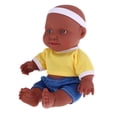 thumbnail image 3 of Muñeco de bebé de 26 cm, niño de vinilo con trajes de piezas, juguete para dormir para niños Zulema  Muñeca realista, 3 of 8
