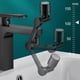thumbnail image 4 of Extensor de grifo negro, aireador de grifo giratorio de 1080°, boquilla mezcladora de 2 radios, aireadores universales para grifos de cocina/baño, 4 of 5