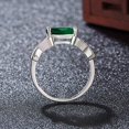 thumbnail image 4 of CILENON Gold Ring Set Ladies Fashion Rings Inlaid Zircon Personalized Fashion Combinations Crystal Horse Eye Diamond Rings Wedding Bands Gold Rings for Women Non Tarnish Chunky Rings(Green,9), 4 of 6