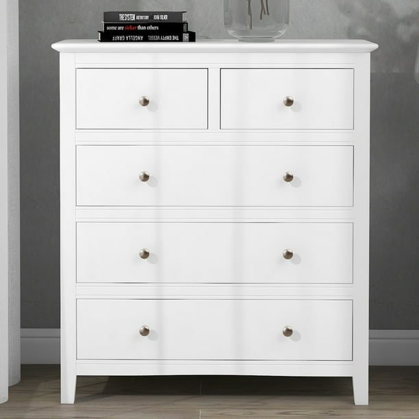 Soft S Bedroom Dresser White Chest, Tall Long White Dresser