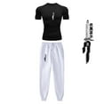 thumbnail image 3 of Anime Jujutsu Kaisen Compression Set Performance GYM Set Men‘s Athletic Workout Quick Dry Shirts+Sweatpants Unisex Sportwear, 3 of 7