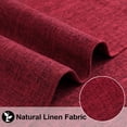 thumbnail image 2 of decorUhome Placemats Set of 6 - Cotton Linen Blend Washable Heat Resistant Dining Table Mats, Red, 13" x 19", 2 of 8