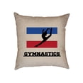 thumbnail image 1 of Netherlands Olympic - Gymnastics - Flag - Silhouette Decorative Linen Throw Cushion Pillow Case with Insert, 1 of 6