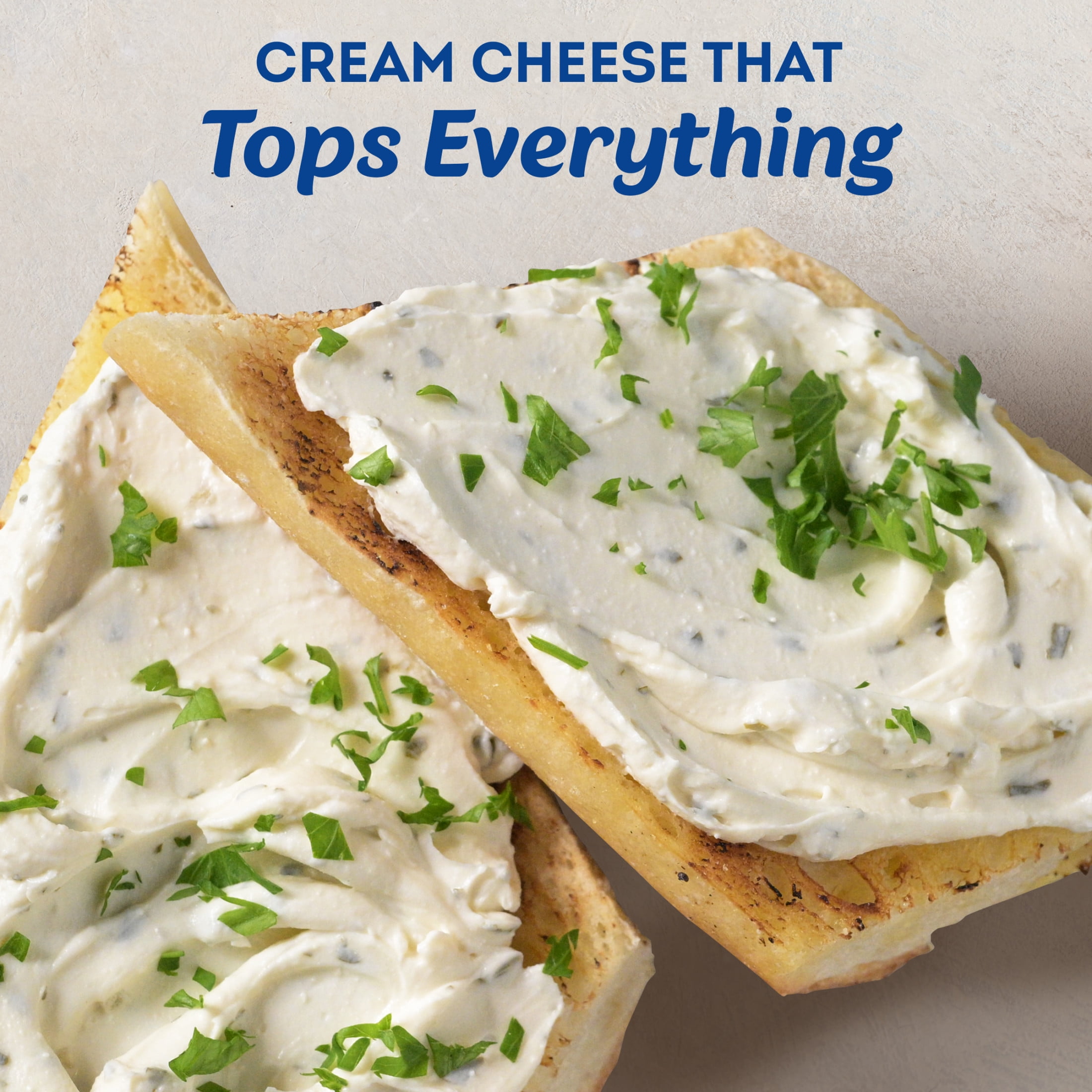 Philadelphia Flavored Cream Cheese Spread, 1 Tub, for Smooth, Spreadable Mornings, Garlic & Herb, No Artificial Preservatives, Flavors or Dyes, 7.5 oz