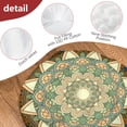 thumbnail image 4 of Round Meditation Cushion, 22" Dutch Velvet Floor Pillow with PP Cotton Filling for Yoga, Zen, Reading, and Floor Seating, Boho Print, 4 of 5