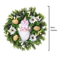 thumbnail image 3 of Kokovifyves Easter Wreath Spring Summer Wreath for Front Door Resurrection Festival Flower Ring Door Hanging Strips Easter Decoration Sunflower Wreath Christmas Scene Decoration, 3 of 4