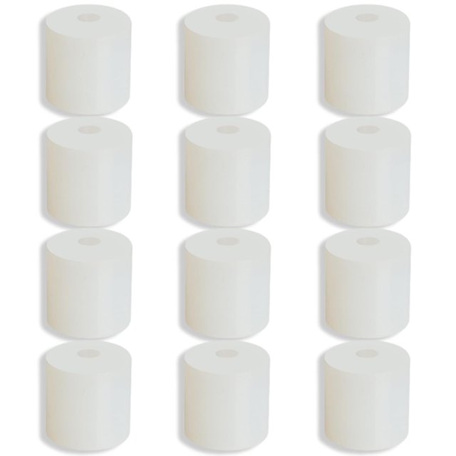 HUGFEG 12 Pcs 3D Printer Heatbed Leveling Parts, 16mm Silicone Solid Column 3D Printer Heat Bed Leveling Parts Heat Resistant Buffer Leveling Spring Replacement Part for Ender 3 Pro/CR-10 UA824-3756