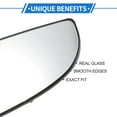 thumbnail image 3 of Unique Bargains 1 Set Mirror Glass Replacement for Dodge for Ram Promaster 1500 2500 3500 2014-2021 Right Passenger Side Lower Part W/ Backing Plate, 3 of 6