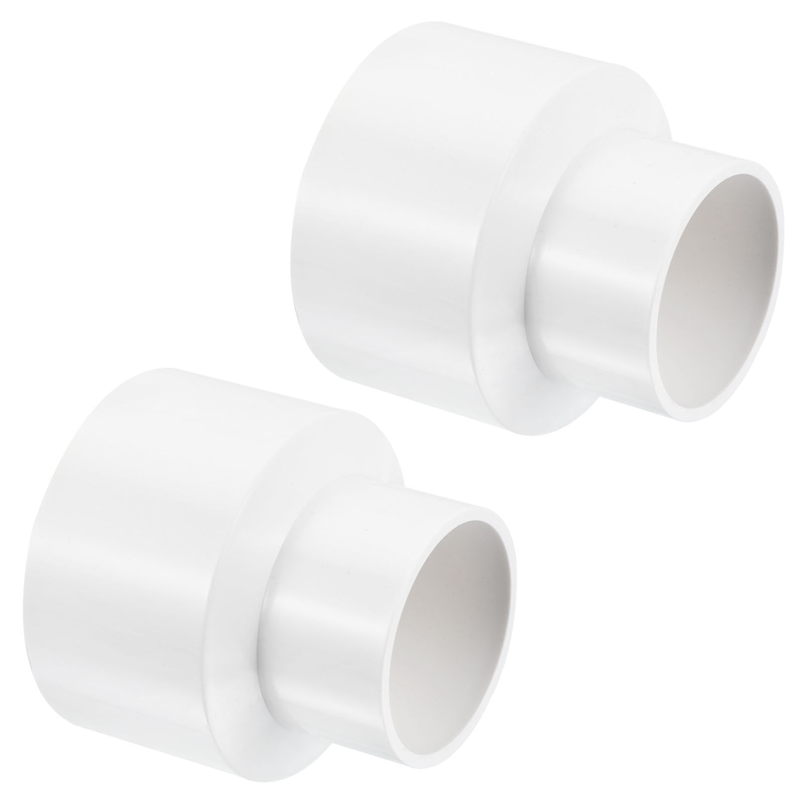 Uxcell 75mm to 50mm ID PVC Reducer Pipe Fitting Straight Adapter ...