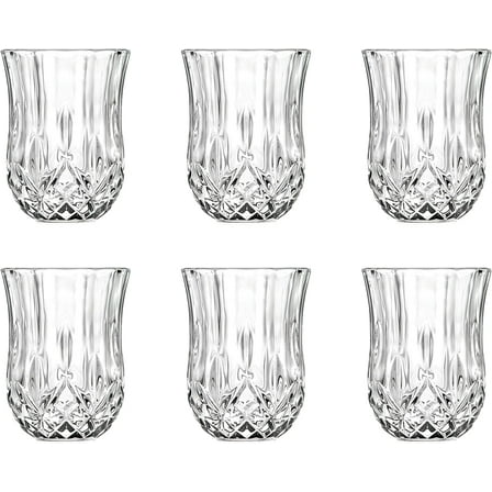 Barski Shot Glass - Set of 6 Glasses - Crystal Glass - Beautifully Designed - Use it for - Shot - Vodka - Liquor - Cordial - Each Glass is 2 oz Made in Europe