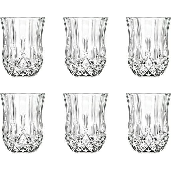 Barski Shot Glass - Set of 6 Glasses - Crystal Glass - Beautifully Designed - Use it for - Shot - Vodka - Liquor - Cordial - Each Glass is 2 oz Made in Europe