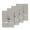 Grey, variant on Authentic Hotel and Spa Turkish Cotton Blue Bird Embroidered Cream 4-piece Washcloth Set