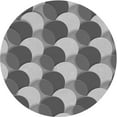 thumbnail image 1 of Ahgly Company Machine Washable Indoor Round Transitional Gray Cloud Gray Area Rugs, 7' Round, 1 of 7
