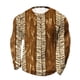 thumbnail image 2 of Ceisia Men's All-Season Casual Regular Fit Crew Neck Sweatshirt African Tribal Zebra Stripe Print Waffle Knit Stretch Fabric Multicolor L Gifts, 2 of 3