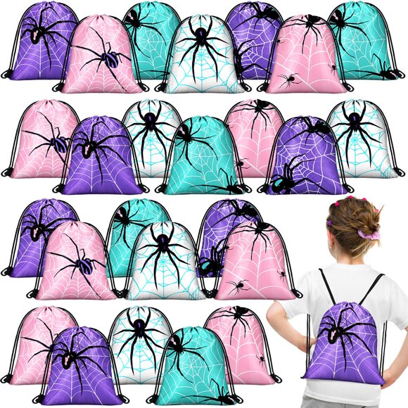 Bolsa con cordón Lothee Spider para fiestas, 30 unidades
