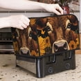 thumbnail image 7 of Goofa Sunflower Butterfly Cow Print Toaster Cover 4 Slice, Four Slice Bread Machine Cover Quilted Toaster Covers Bread Maker Cover Kitchen Appliance Cover, 7 of 7