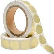 Gold Round Stickers, 1-Inch, 1000 Stickers Per 1 Roll", Color Dot Labels, Multi-Purpose Self-Adhesive Best for Personal or Professional Use and Etc.