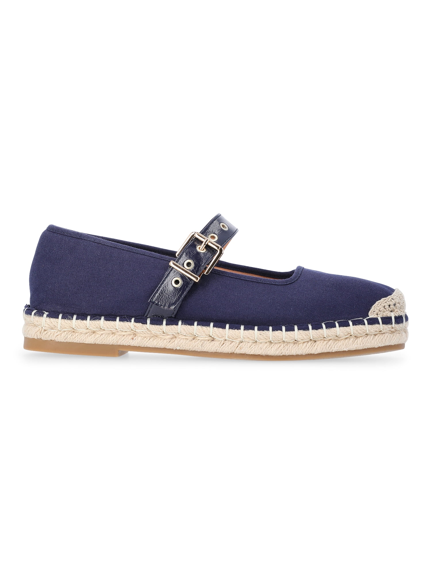 Time and Tru Women's Espadrille Mary Jane Flats
