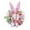 A, variant on MXTPOV Plush Rabbit Wreath with Bow Ribbons, Cute Bunny Spring Wreath for Wall Decor, Exquisite Easter Wreaths for Front Door, Easter Decorations