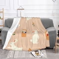 thumbnail image 2 of XMXT Flannel Throw Blanket for Couch, Warm Easter Flat Bunny Illustration Bed Sofa Decor Blankets for Home Bedroom, 40 x 30 inches, 2 of 8