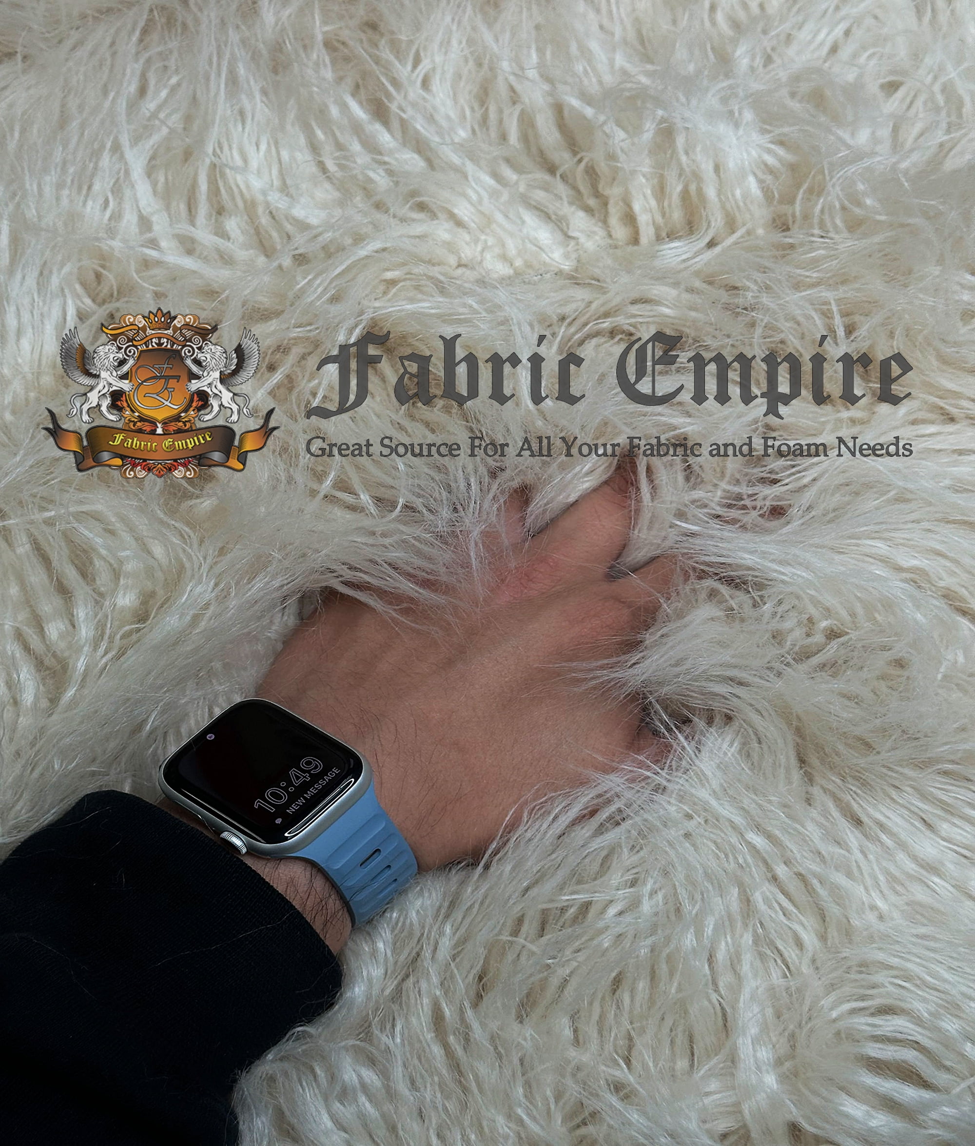 Faux Fake CURLY Yak FUR 3.5" LONG Pile Japanese Fire Retardant Yarn 2.3oz Per Yard / Craft, Sewing Cosplay 58" Wide Sold by Continuous Yard (Latte Cream)