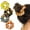 Sunflowers Daises Pattern, variant on Set of 4pcs Scrunchies Hair Ties Headband Accessory - Sunflowers Daises Pattern
