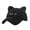 Black, variant on EliteGoogv Cat Ear Hat Fuzzy Baseball Cap for Women Winter Warm Hat with Brim Cute Kitty Ear Beanie